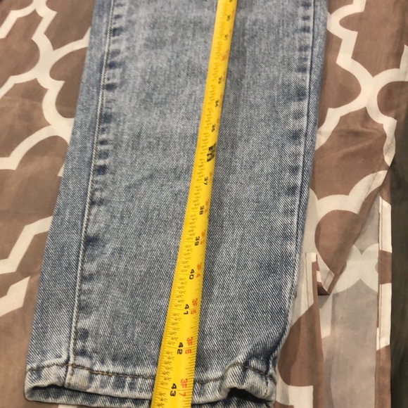 Light Blue Wash Asymmetric Waistband Jeans - Picture 9 of 10